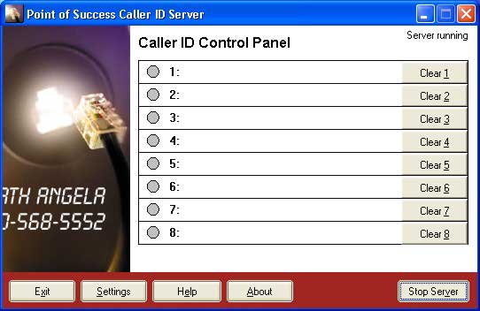 Caller ID Control Panel