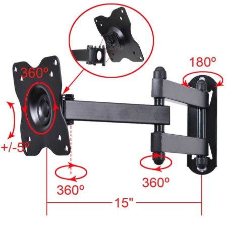 This Wall Mount allows you to mount a 17", 20" or 27" Kitchen Video Monitor from the Wall. This Wall Mount is rugged, heavy duty and easy to assemble. The Wall Mount enables to you mount the Kitchen Video Computer behind the monitor, so you can mount all your Kitchen Video Hardware in one place.